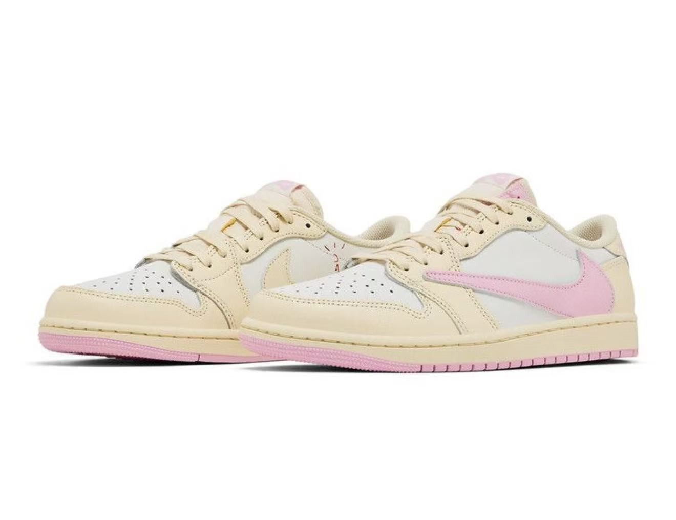 Travis Scott x Air Jordan 1 Retro Low OG ‘Muslin Pink’ IQ7604-100 US