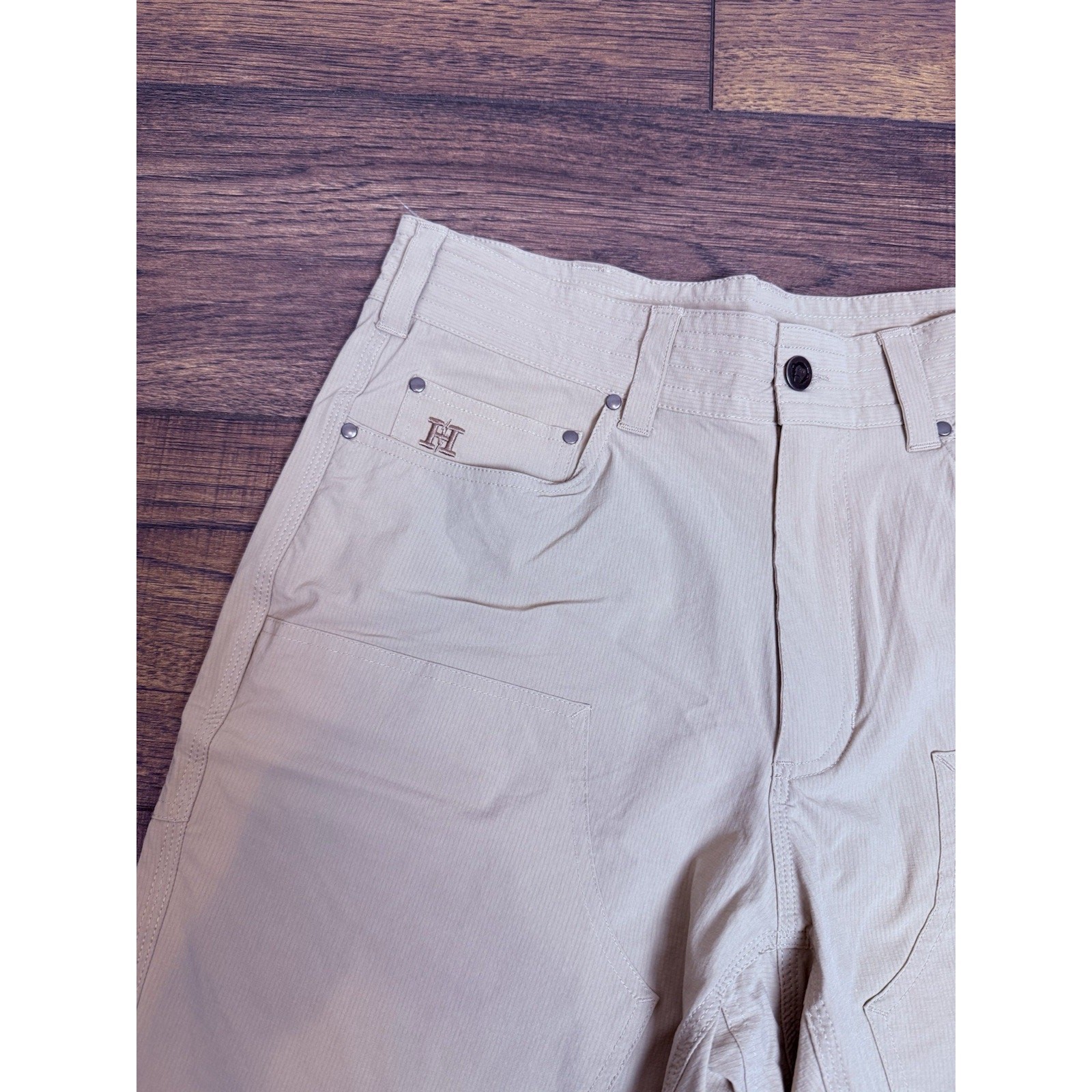 Howler Bros Watermans Work Shorts Mens 32 Barley Tan Cargo Quick Dry Outdoor NWT