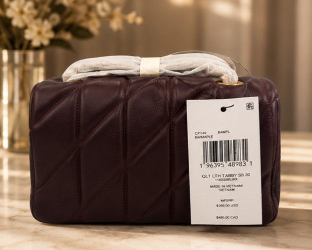 Coach Tabby Shoulder Bag 20 Quilted Leather Maple Gold Hardware CP149 NWT