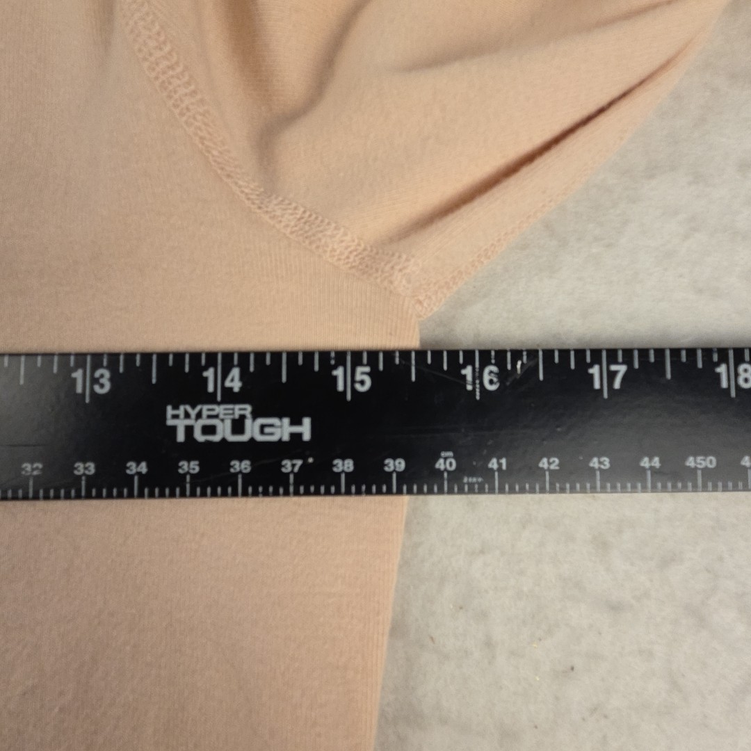 Three Dots Size M 3/4 Sleeves Stretch Pullover Top Pink Scoop Neck