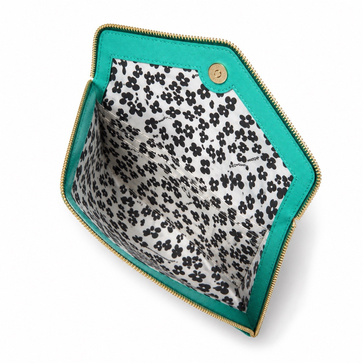 Rebecca Minkoff Turquoise Envelope Clutch Wallet Zip Pouch NWOT Large