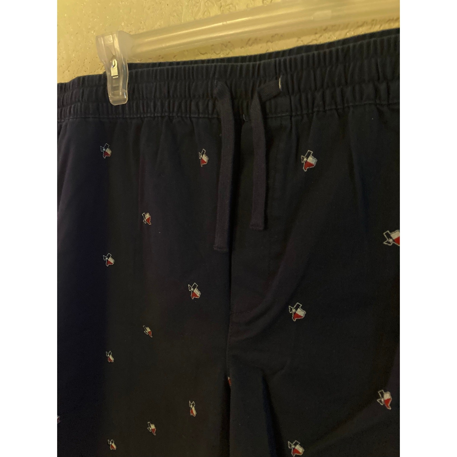 Men’s 2XL (44-46) Shorts Texas State Pattern Elastic Drawstring Waist
