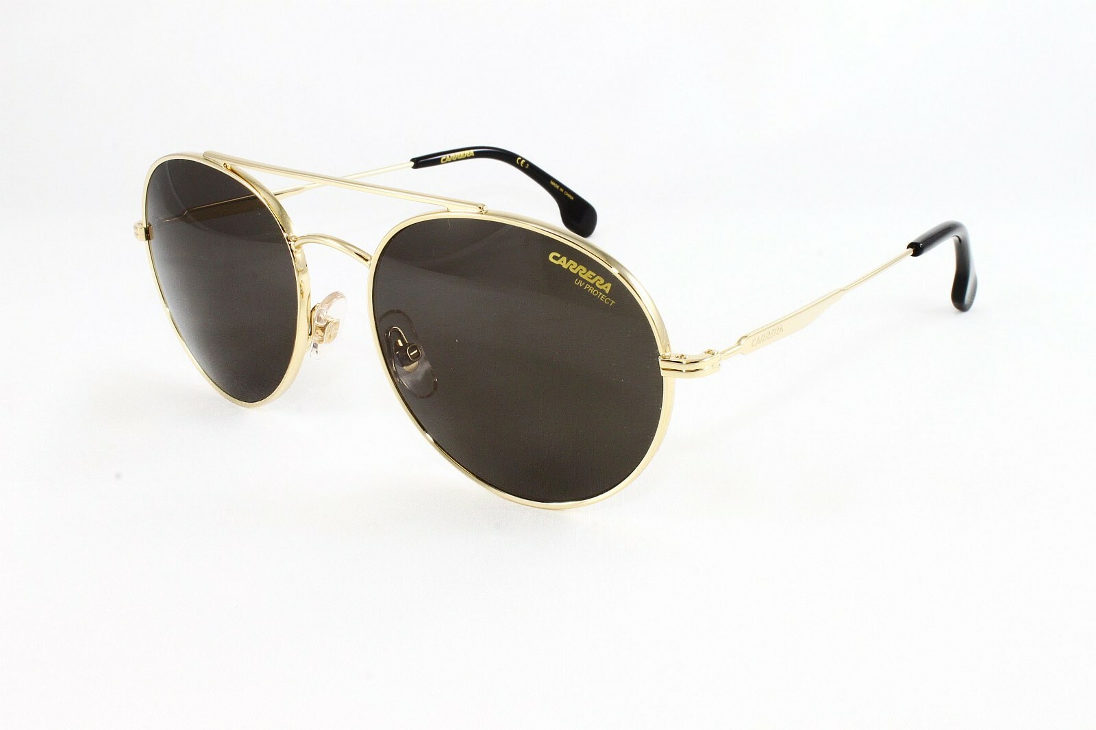 Carrera men’s round Sunglasses CA131S J5G Gold Brown Lens Size 56mm NWT