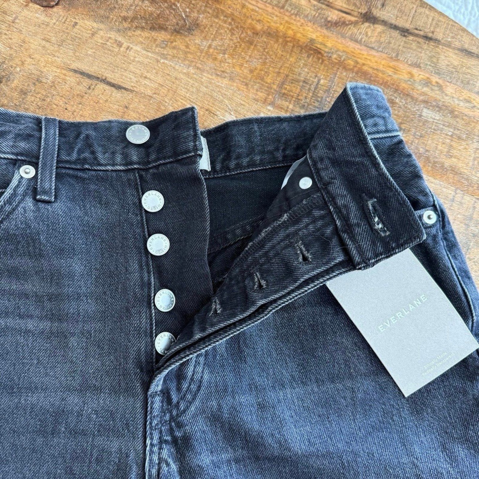 Everlane The Way High Jean Short in Hartford Cloud Size 26
