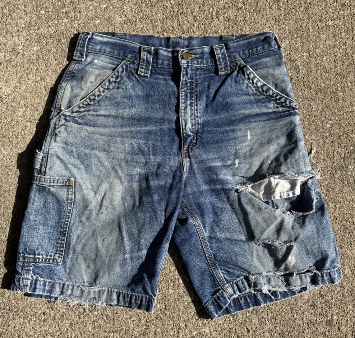 Vintage Carhartt Carpenter Jorts, 32 Waist 9 Inch Inseam, 20 Inches Long, Y2K
