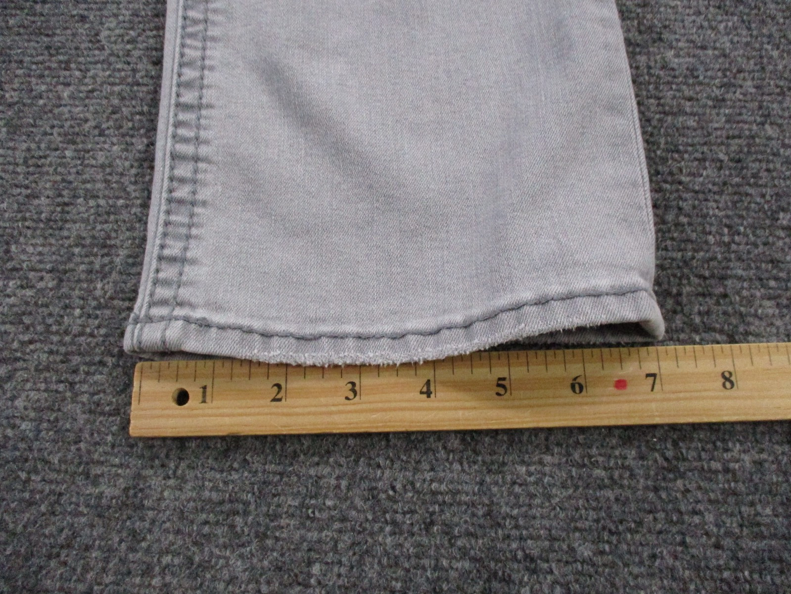 BKE Jeans Mens 33 X 32 Gray Denim Jake Straight Casual Faded Buckle Stretch