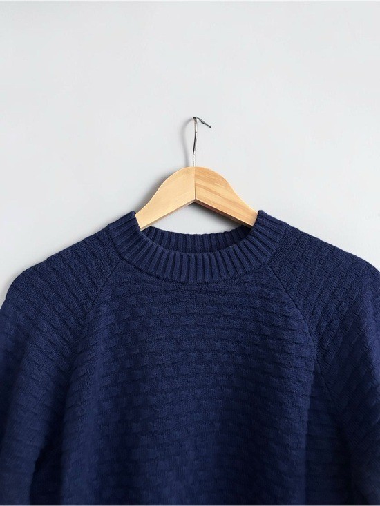 Lululemon Texture Play Crew Sweater Night Sea Blue XS/S Cashlu Knit