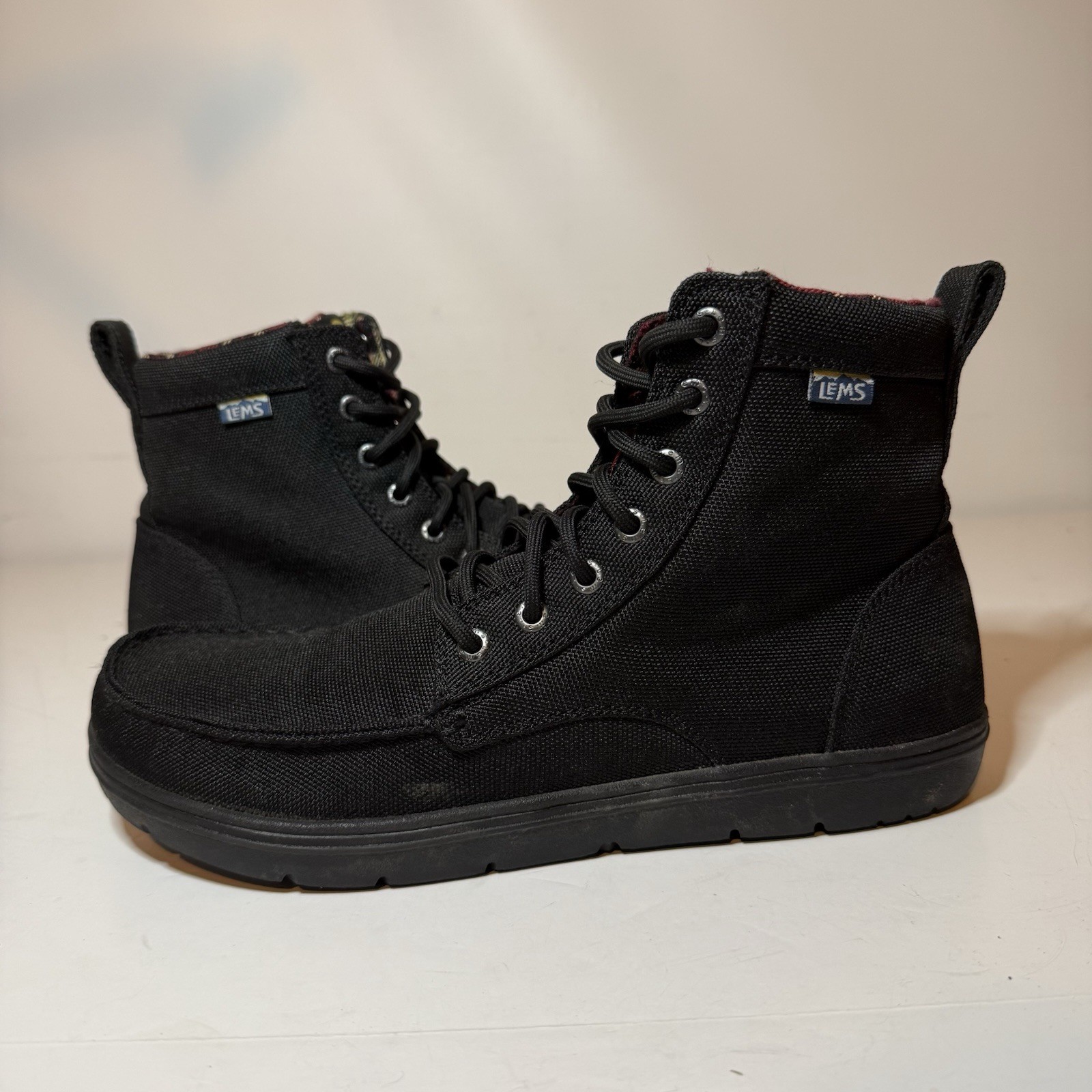 Lems Boulder Waterproof WP Weathered Black Boots Mens Sz 11 LM190828