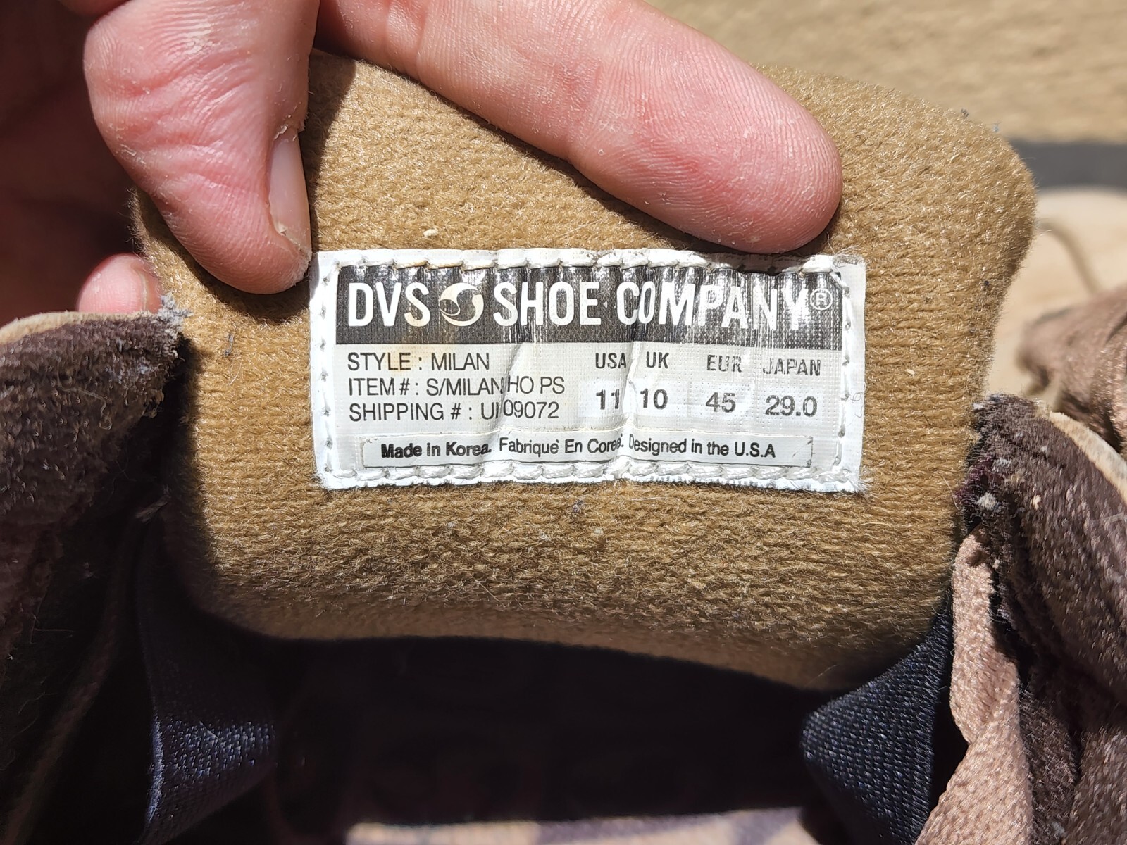 DVS Milan – Beige/Chocolate – Size 11 – Enduro, Militia, Bexley