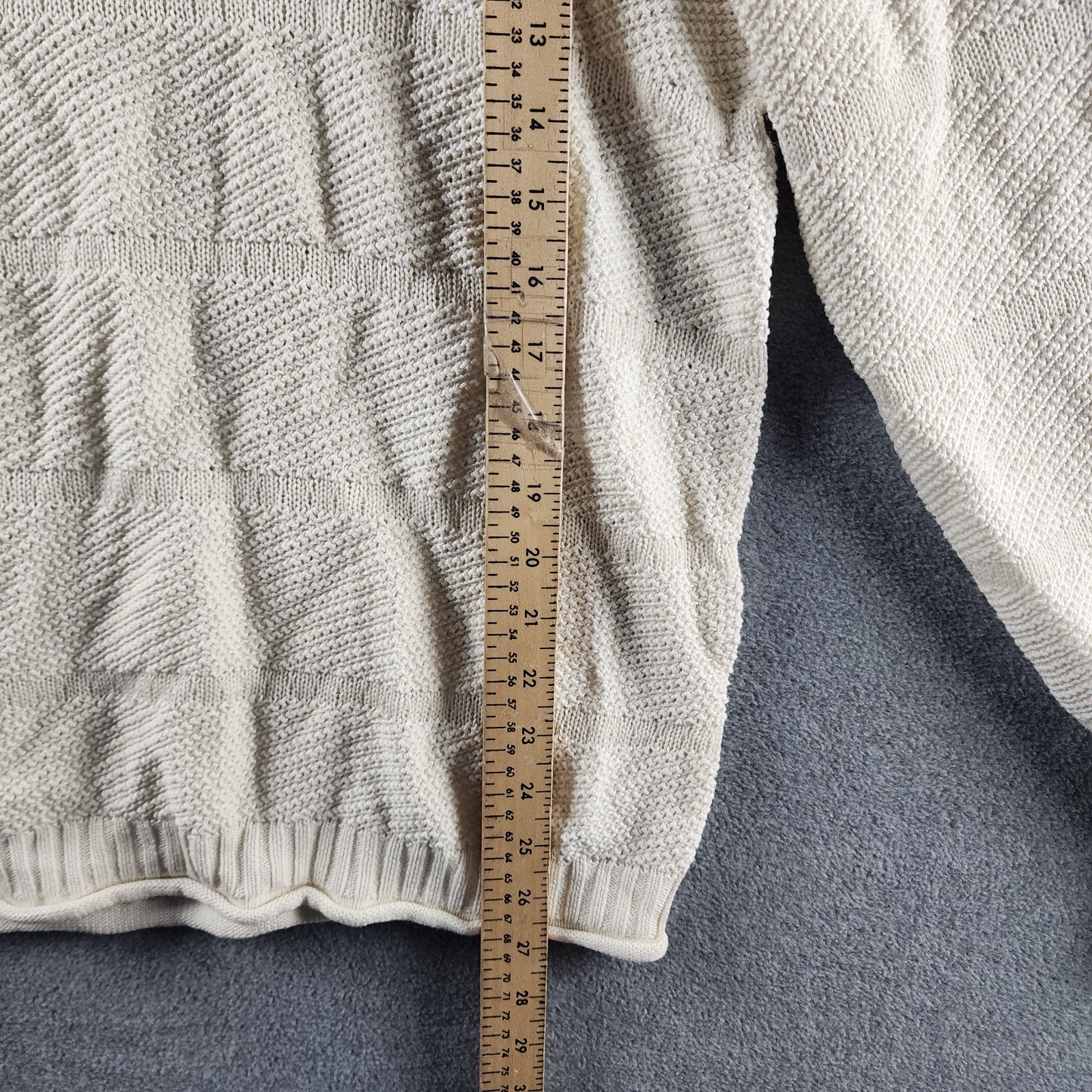 The Men’s Store at Bloomingdales Rolled Neck Silk Blend Sweater L French Vanilla
