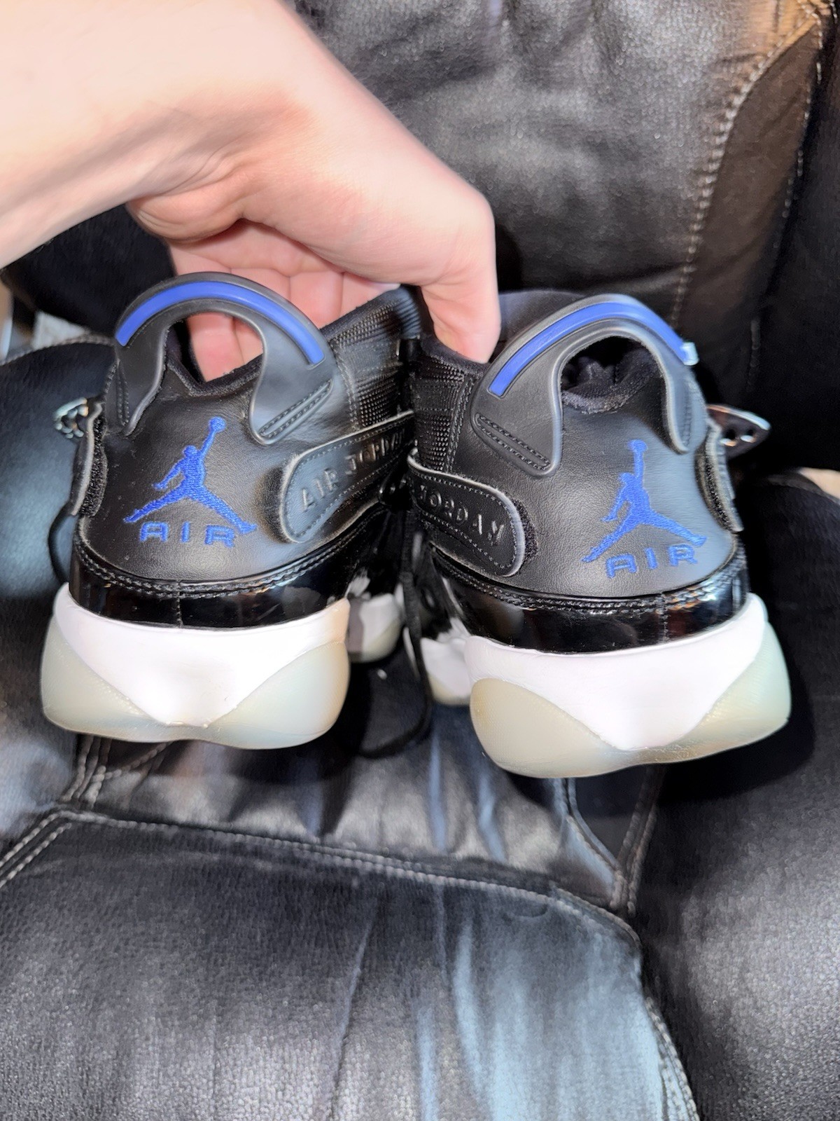 Nike Air Jordan 6 Rings Space Jam 2018 Black Blue Men’s Size 8 322992-016