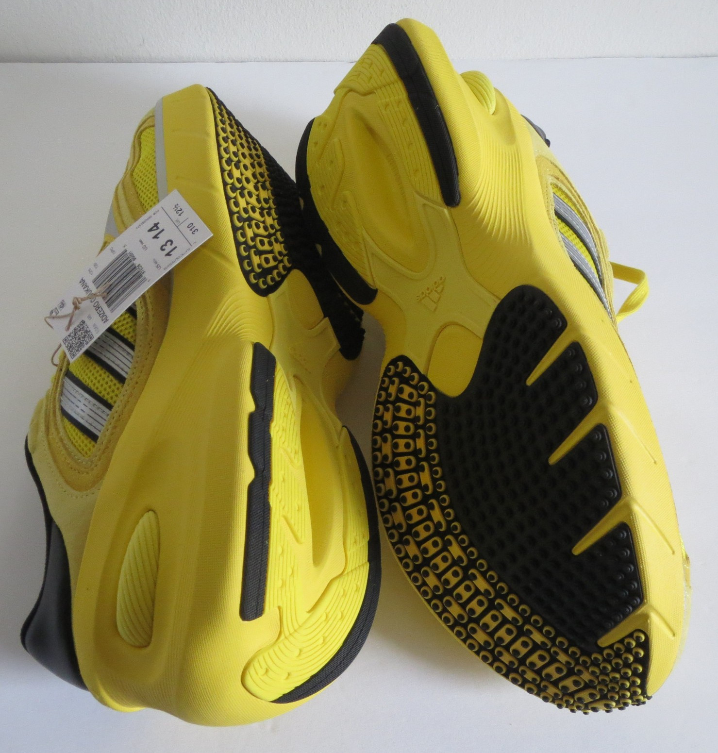 adidas Adizero Goukana Yellow Core Black Men’s Size 13 JP7177 Chunky Runner NWT