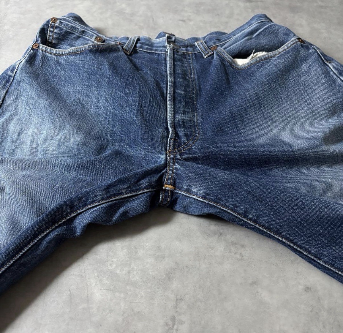 vintage Levi’s 501XX 90s Valencia 555 Redline Selvedge W33 L34 USA Made