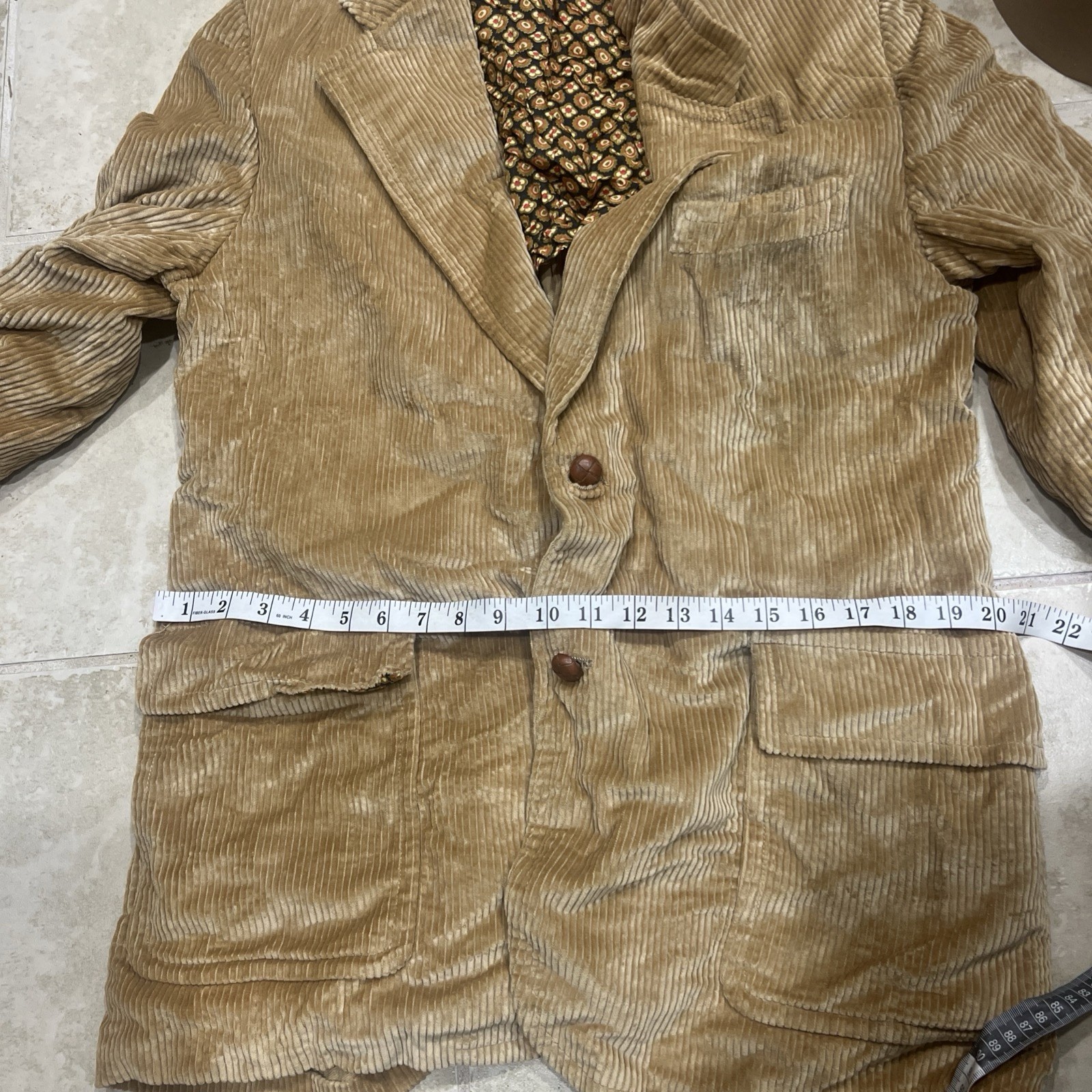 VTG Cricketeer Blazer Mens Corduroy Sports Coat + Pants Themed Party