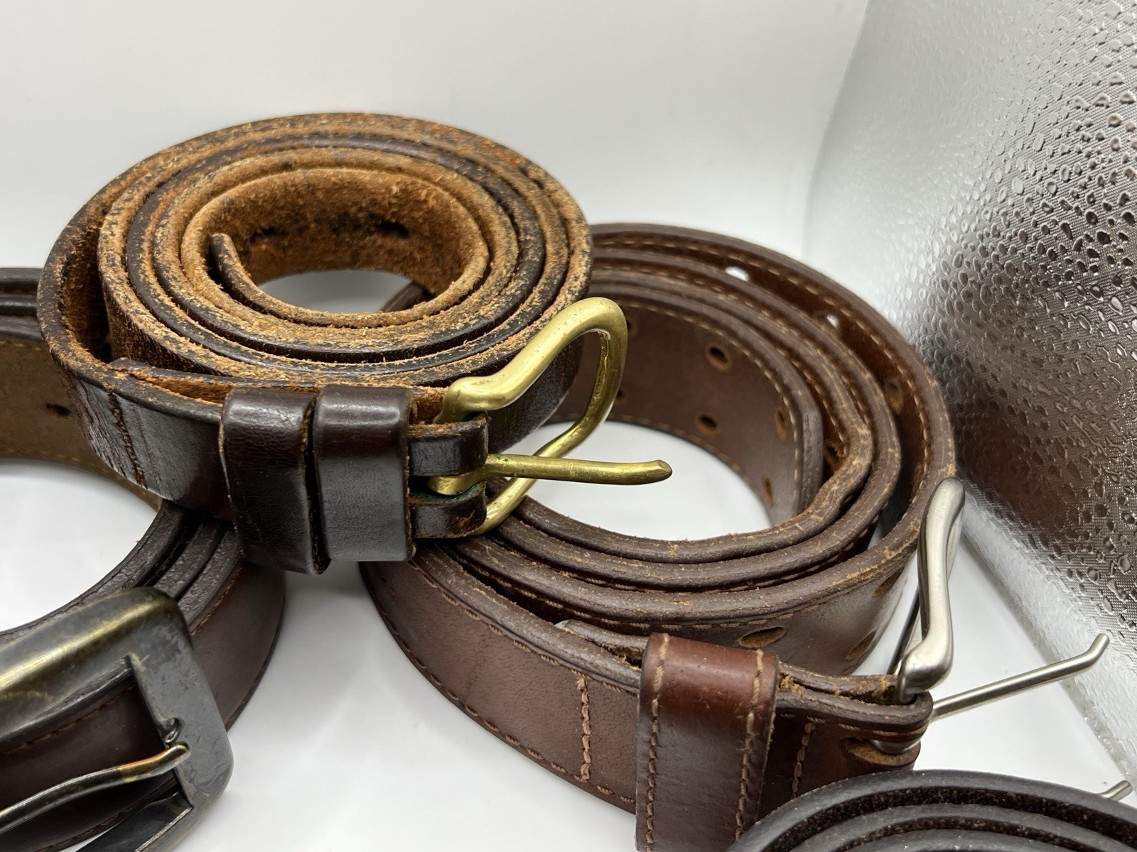 Assorted Bulk Lot 8 Various Style Belts Leather Carhartt