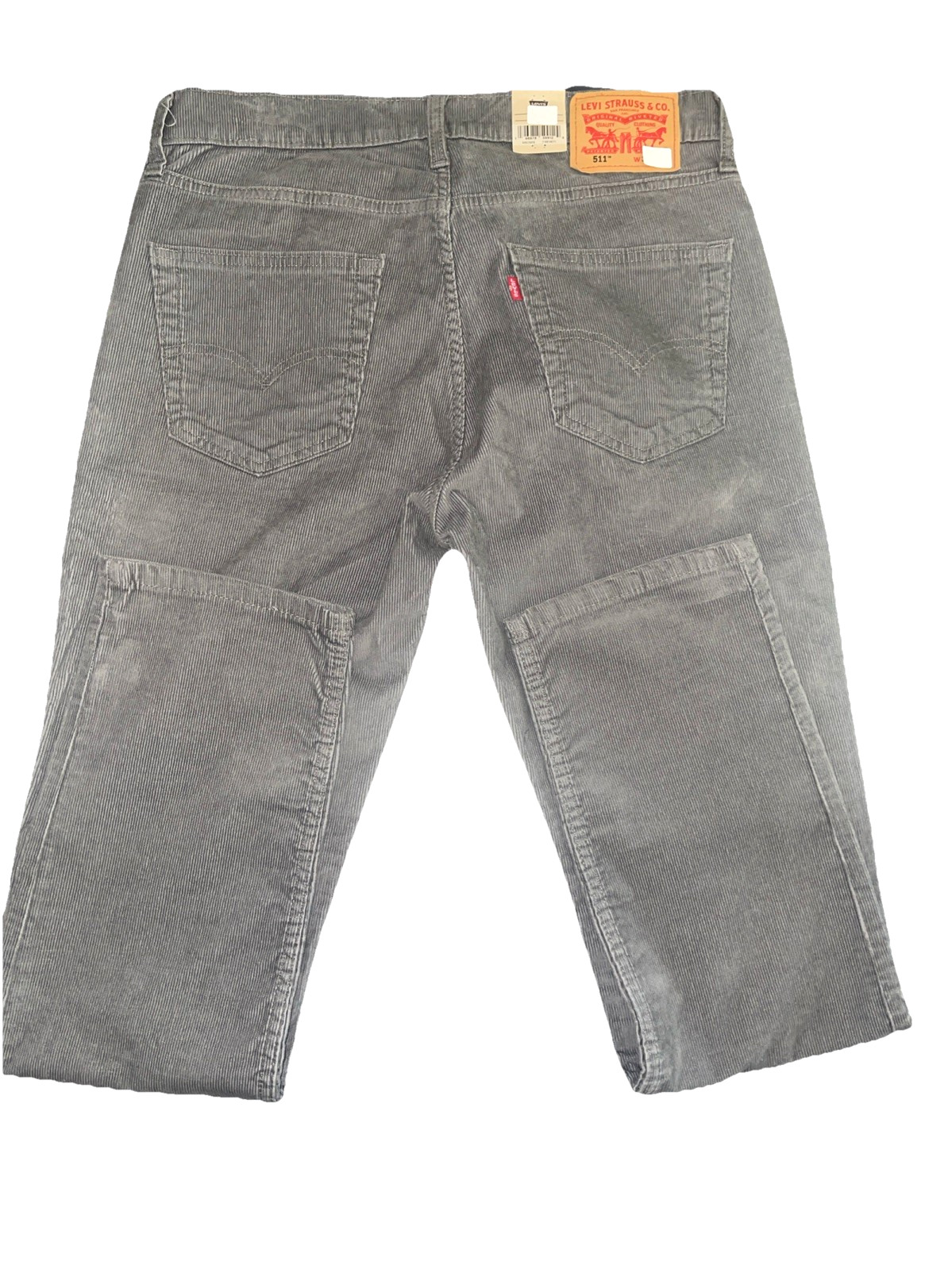 Levi 511 Slim Fit Corduroy Pewter Grey Choose Size,