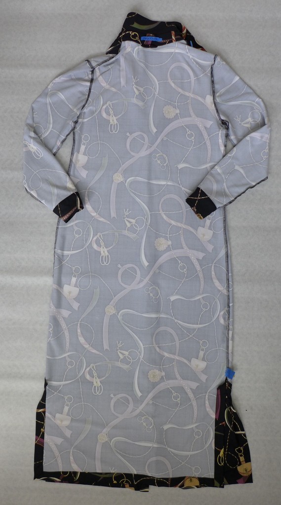 J.McLaughlin S Armory Catiline Cloth Point Collar Button Front Long Sleeve Dress