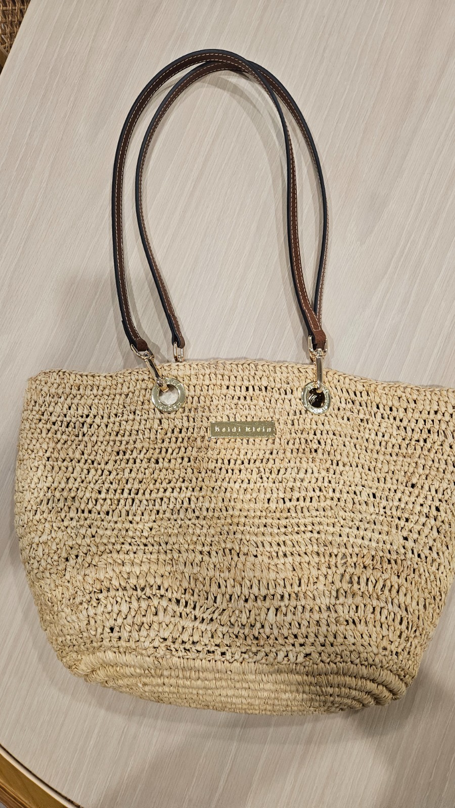 Heidi Klein Savannah Bay Raffia Straw Tote Bag (pre-owned)