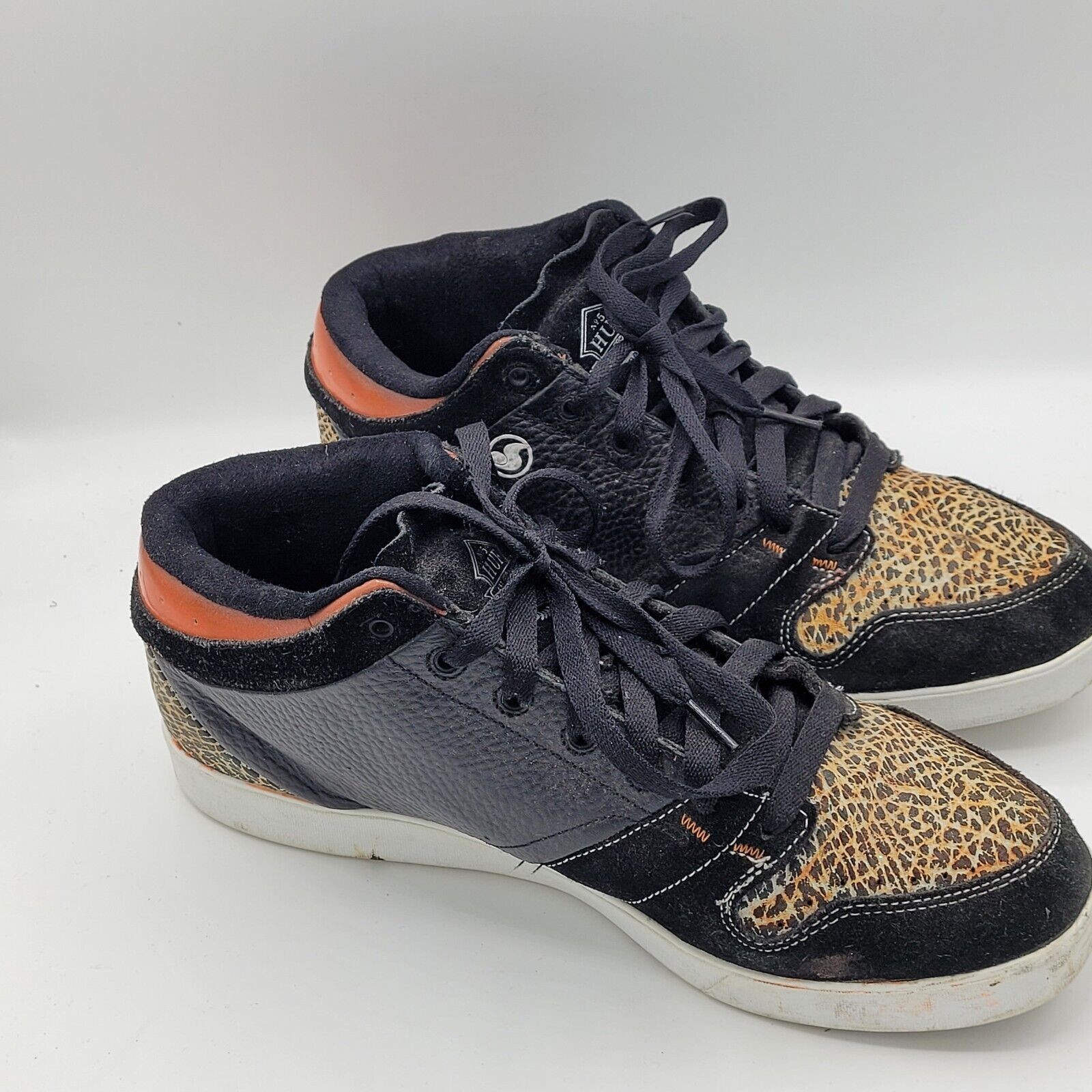 DVS HUF 5 Mid O.I. “Original Intent” Skate sneakers men’s Size 12 orange black