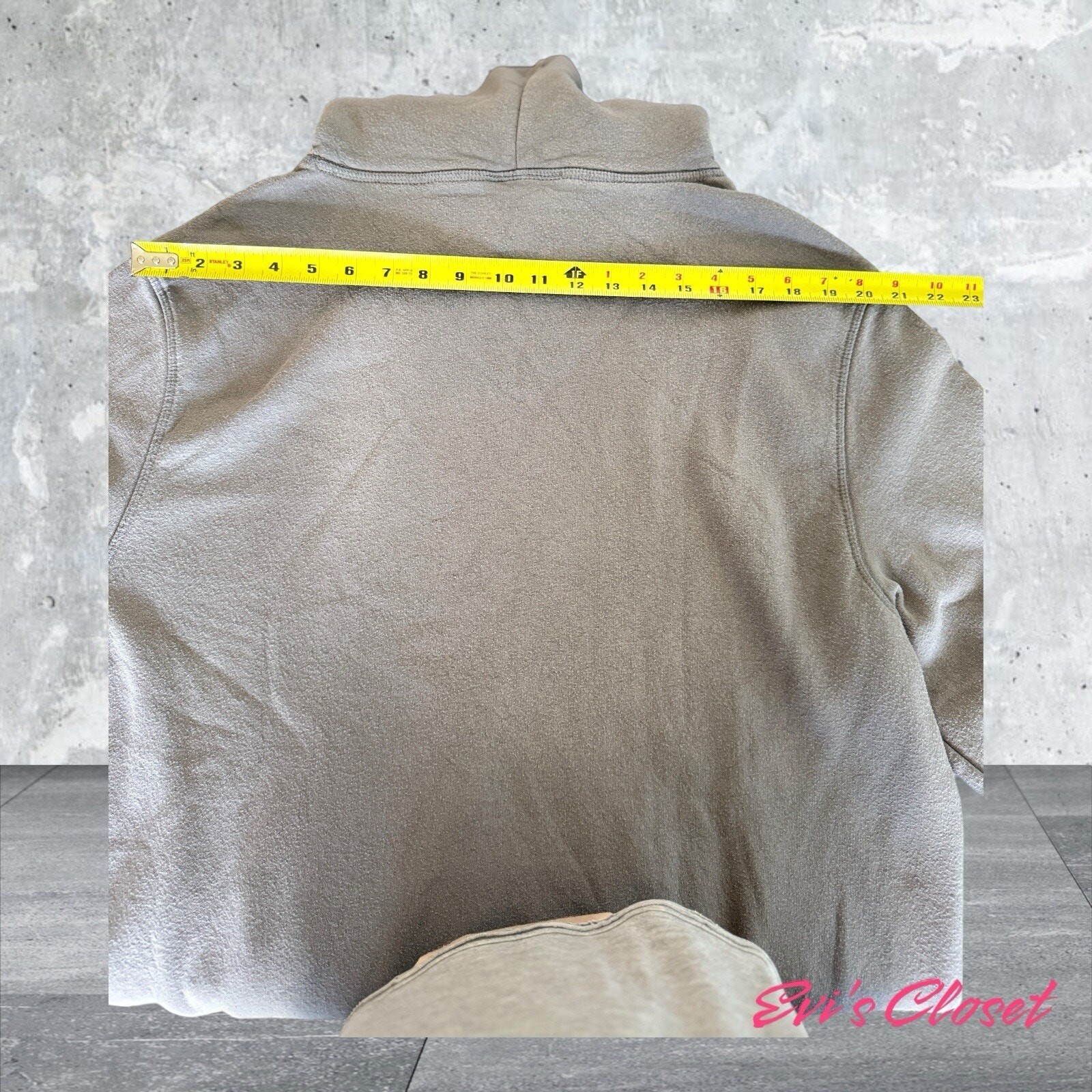 H&M Oversized Double Cuff Hoodie Unisex Grey Dbl Cuff Cotton Blend Size XXL
