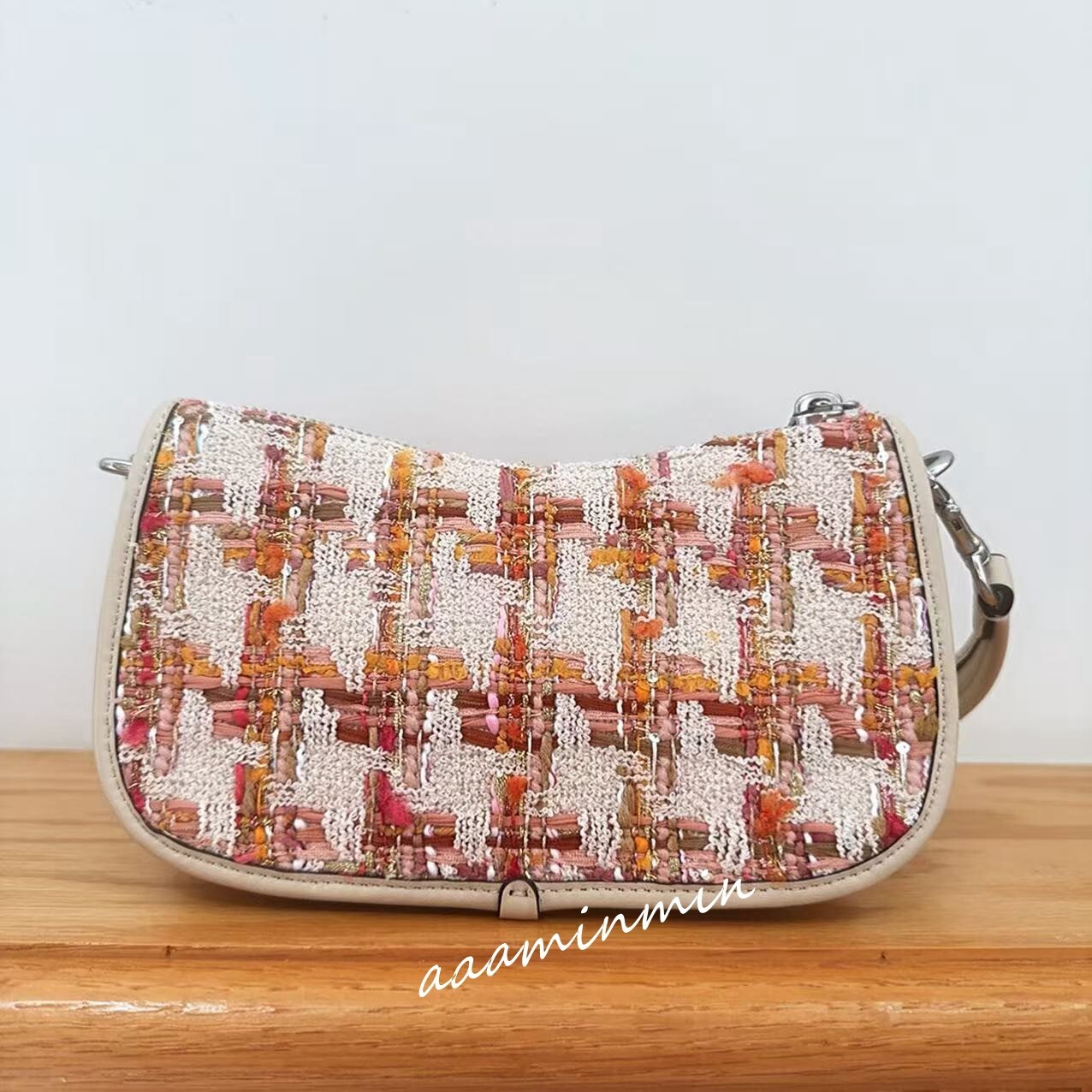 COACH Neutral Multi Swinger 20 In Tweed Women Shoulder Bags CP444
