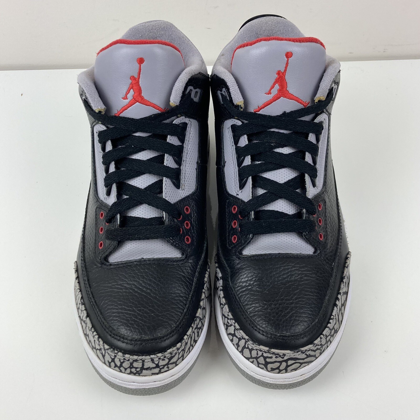 Nike Air Jordan Retro 3 Black Cement CDP 2008 Basketball Shoes Size 10.0 (Read)