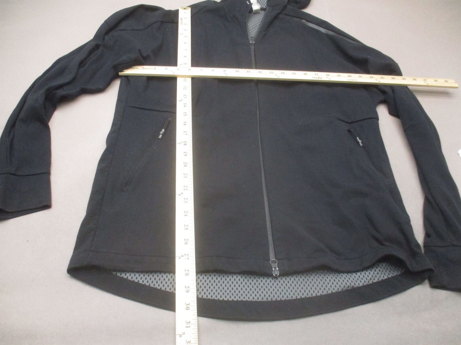 Adidas Size L Men Black Athletic Breathable Full Zip Training Running Hoodie 558