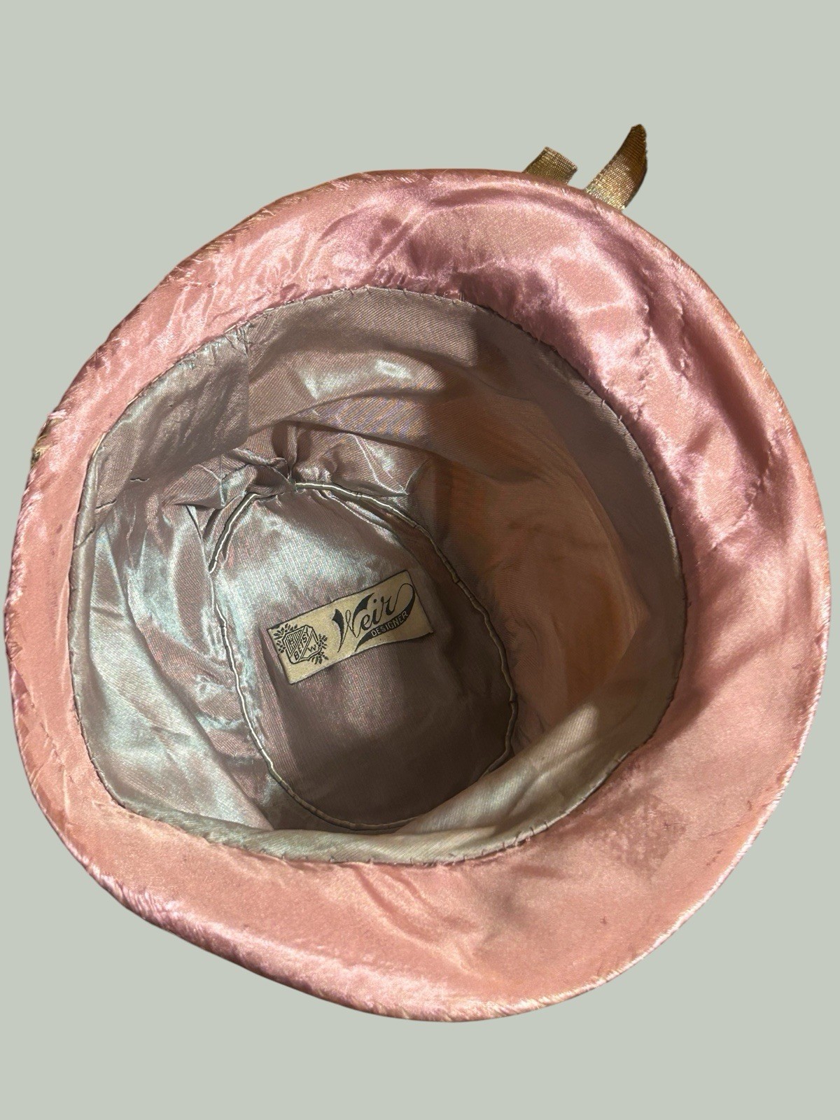 Antique Edwardian Early 1920s Cloche Slouch Hat Flapper Art Deco Betsy Weir