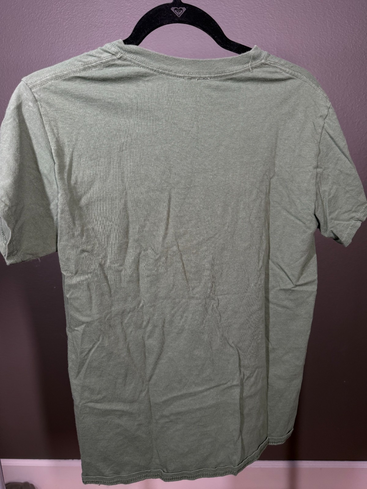 Thrasher Skateboard Magazine Graphic Tee Shirt Womens S Olive Green Short Sleeve