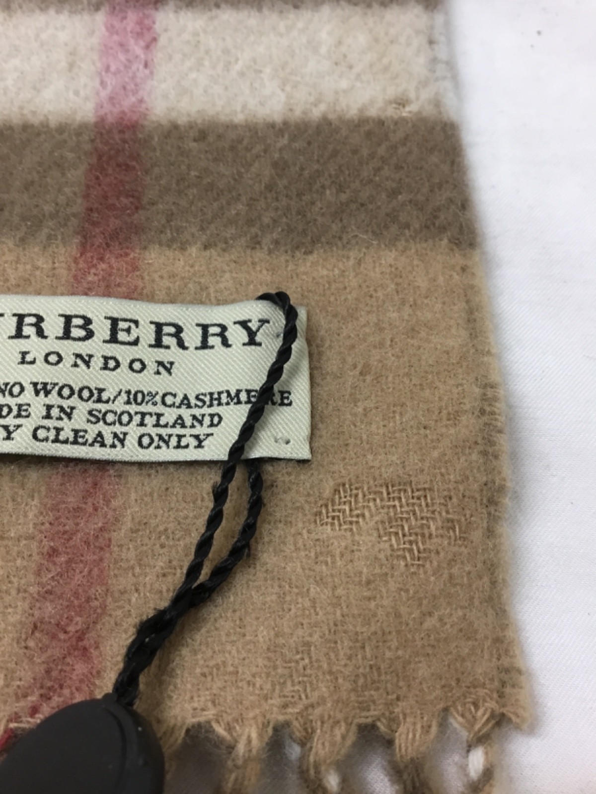 Burberry, Classic Giant Icon Check Cashmere Scarf, 64x 11.5 in, (SR675)