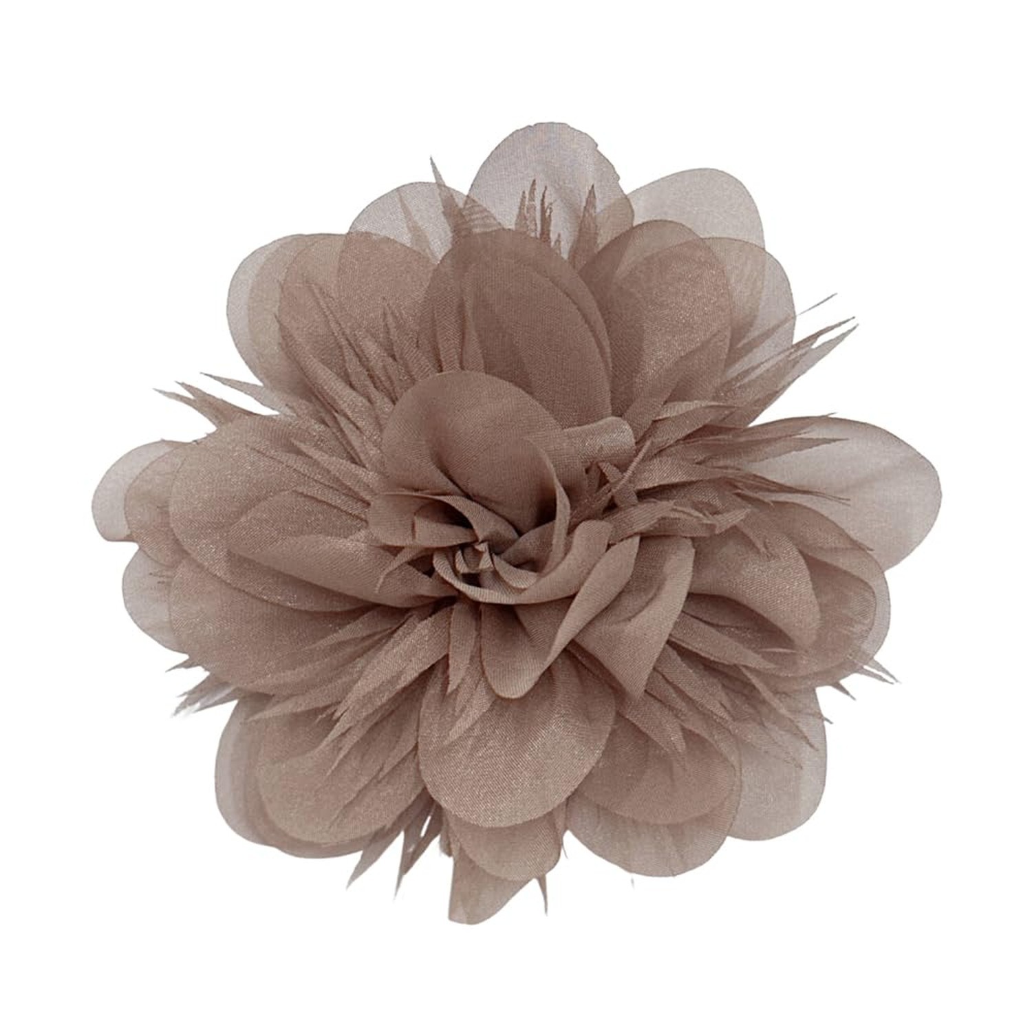 14cm/5.5″ Big Silky Fabric Flower Brooch Pin for Women Girls Dainty Peony Cam…