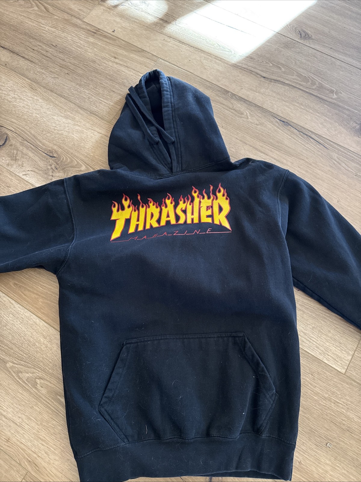 Thrasher Skater Y2K Hoodie Black Medium Skater EUC