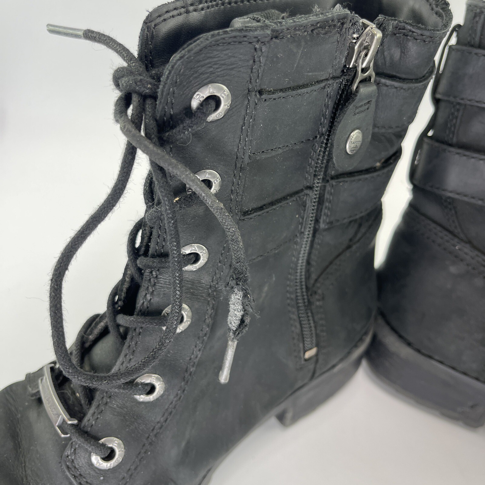 Harley Davidson Women’s Archer 6.25-In Leather Motorcycle Boots D84464 Size 9M