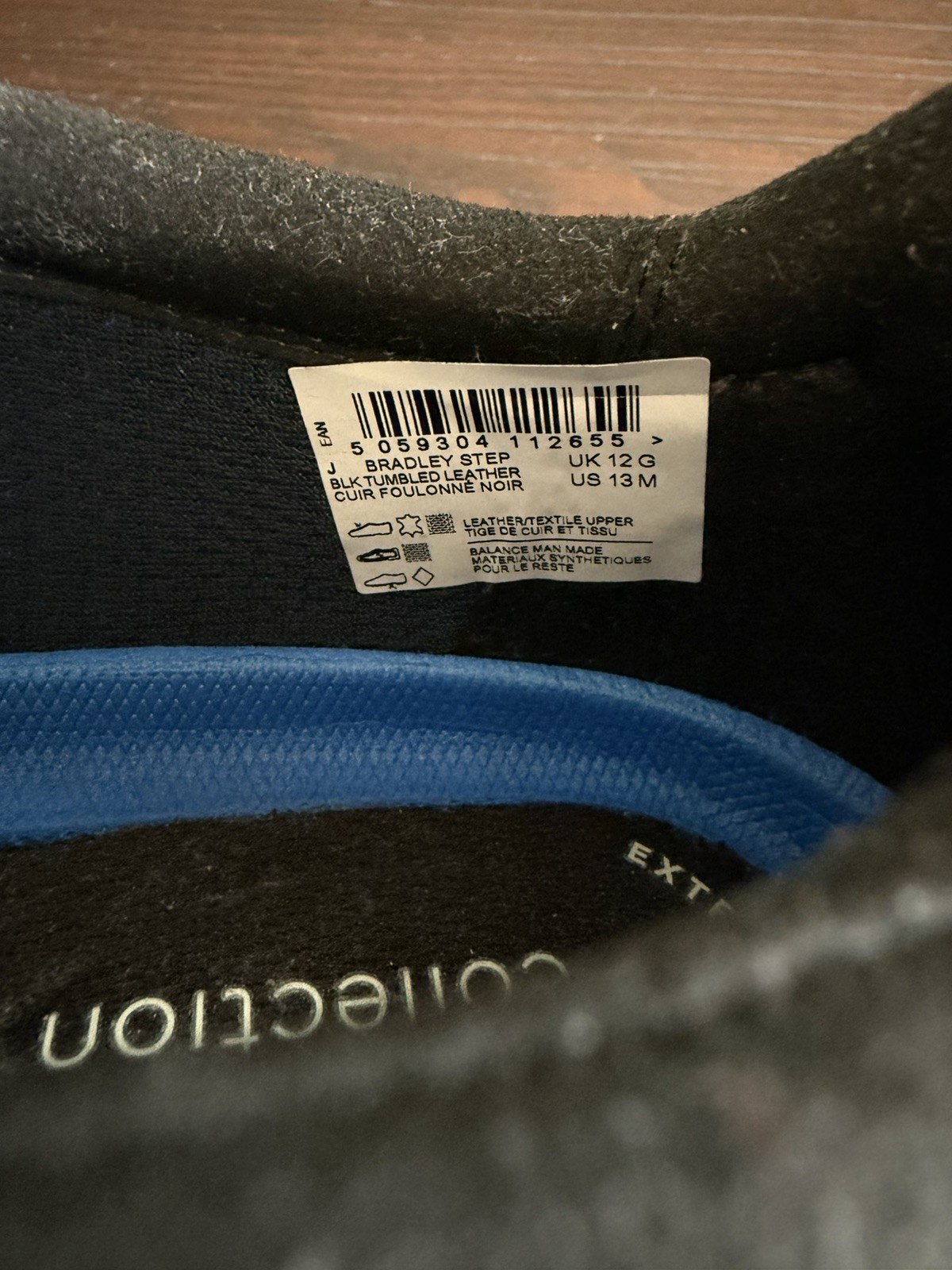 Clarks Bradley Step (slip on) Black Tumbled Leather M13 (SMALL, maybe 12.5?)