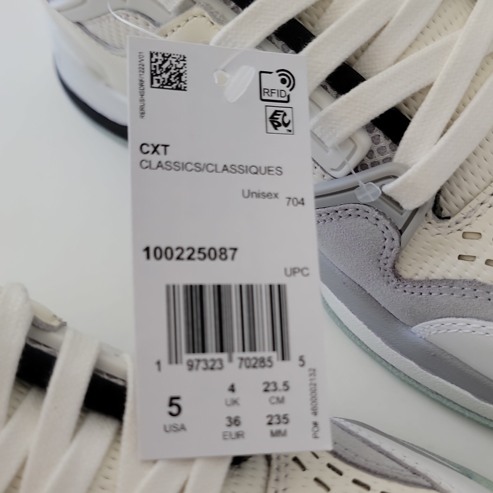 Reebok CXT Vintage OG White Gray Mint Green Athletic Shoes Unisex Kids Size 5