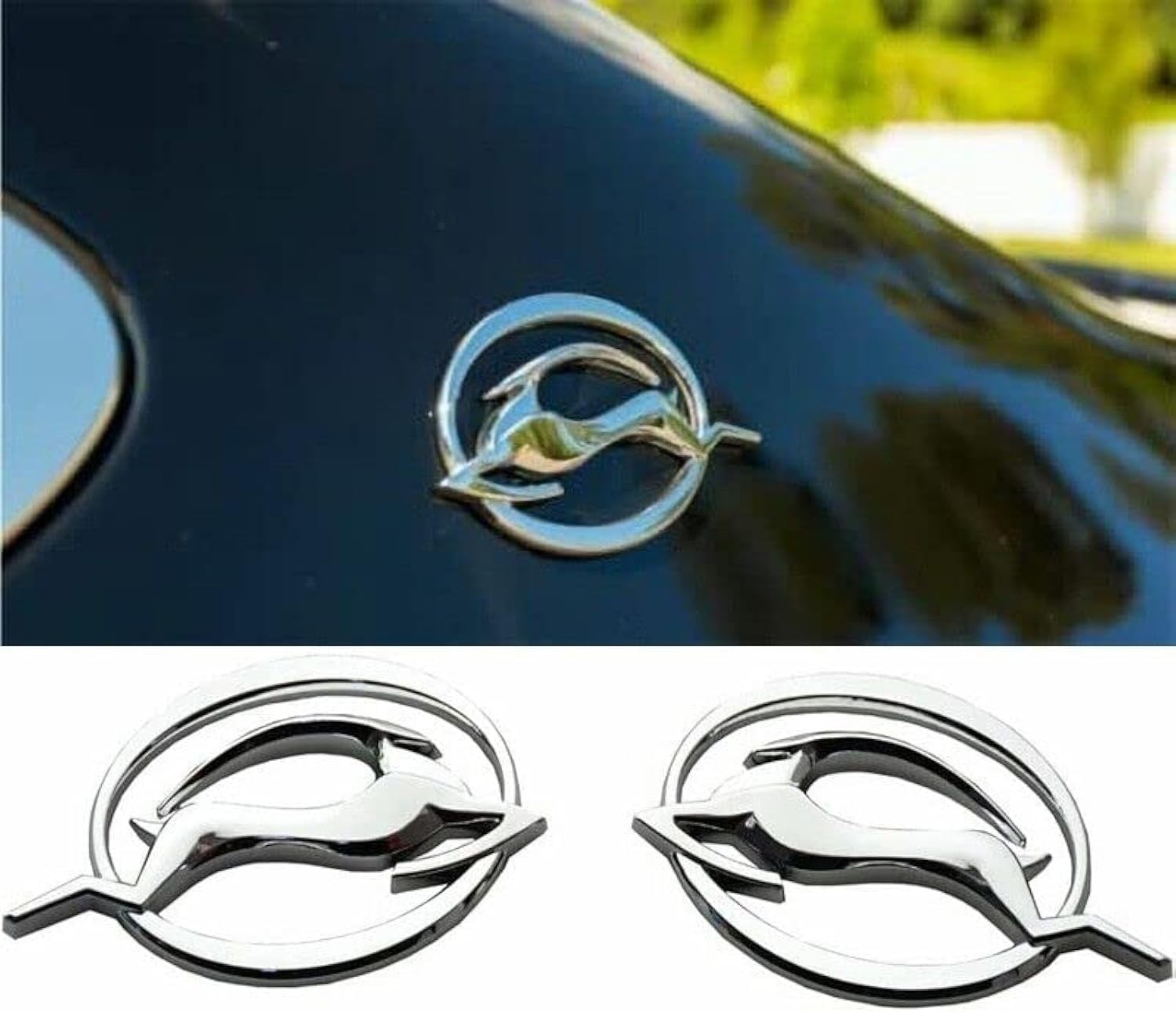 Pair Set Impala Side Pillar Emblem Car Badge Trunk Left and Right 3D Sticker Rep