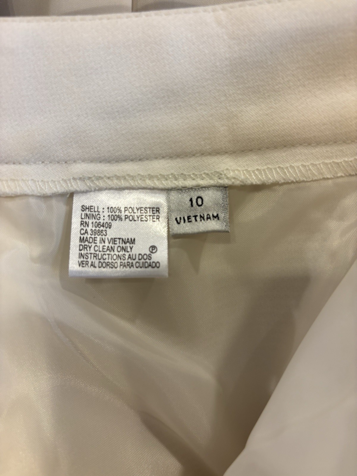 Tahari Arthur S Levine Sz 10 Pant Suit Tan Ivory Tweed Blazer 2 Pc Set Wide Leg