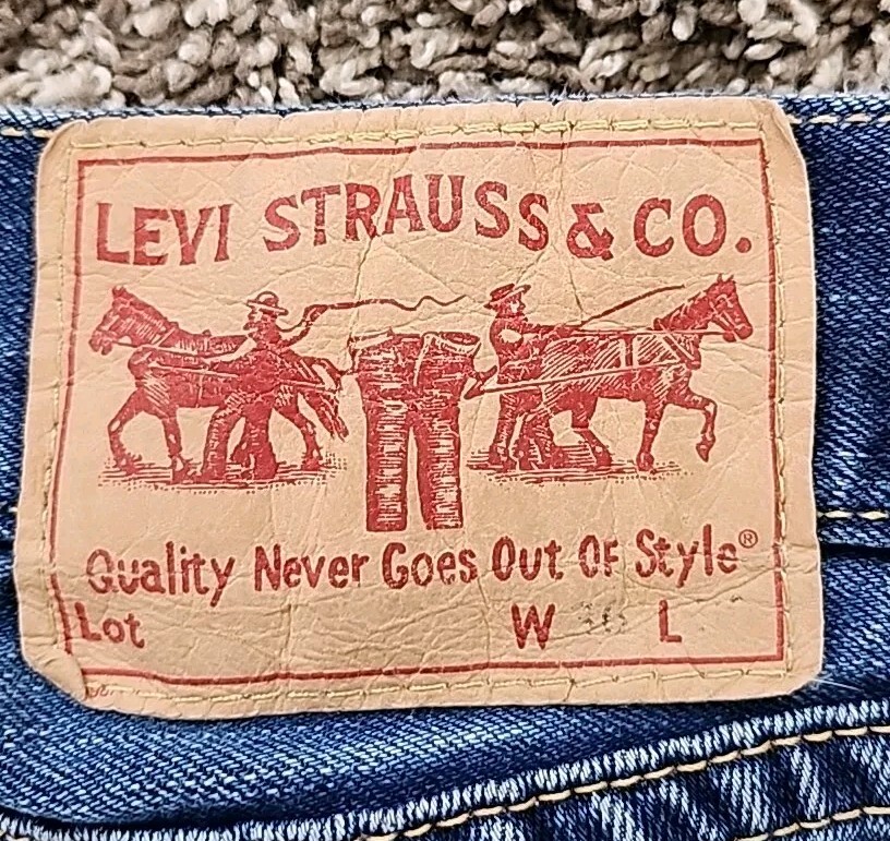 VTG Levis Type 1 Real Loose Jeans Men 36×30 Blue Denim Wide Leg Straight Leg