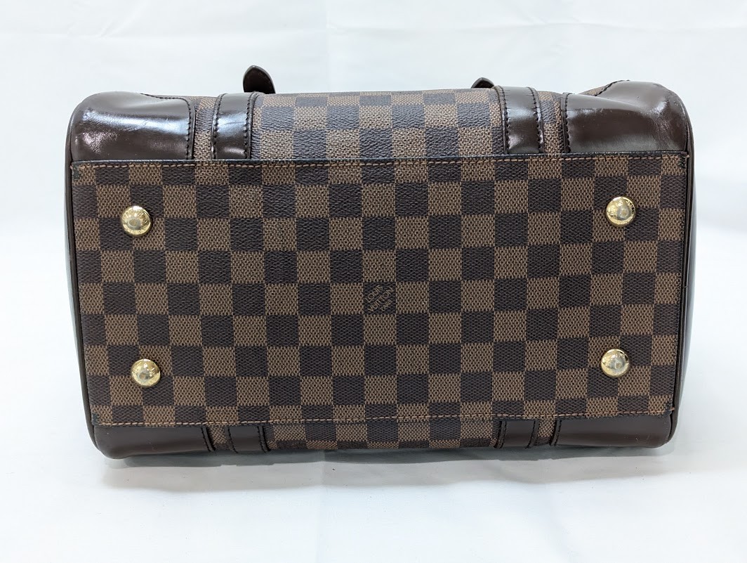 LOUIS VUITTON Damier Ebene Berkeley Hand Bag N52000 DU0093 Authentic LV