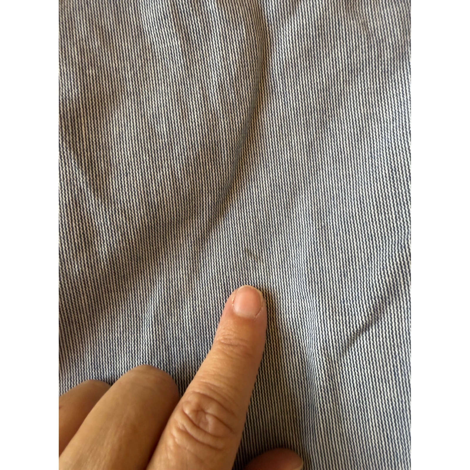 Abercrombie & Fitch Men Seersucker Chino Pants 31X32 Blue Striped Cotton Stretch