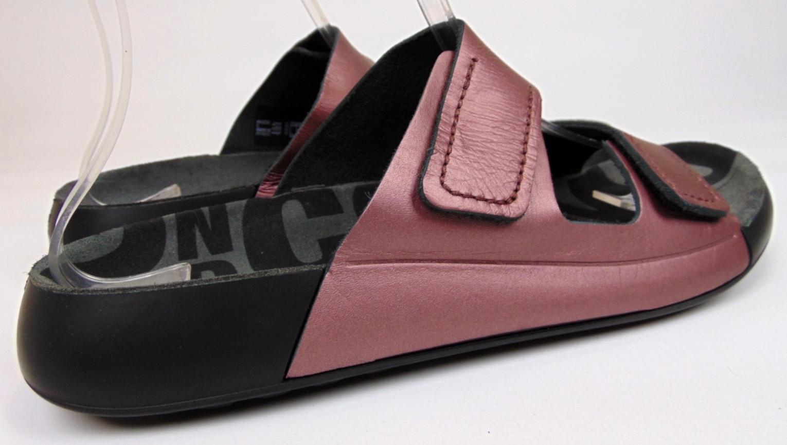 ECCO 2nd Cozmo Women’s Two Strap Fluidform Leather Sandals Woodrose Size 9 – 9.5