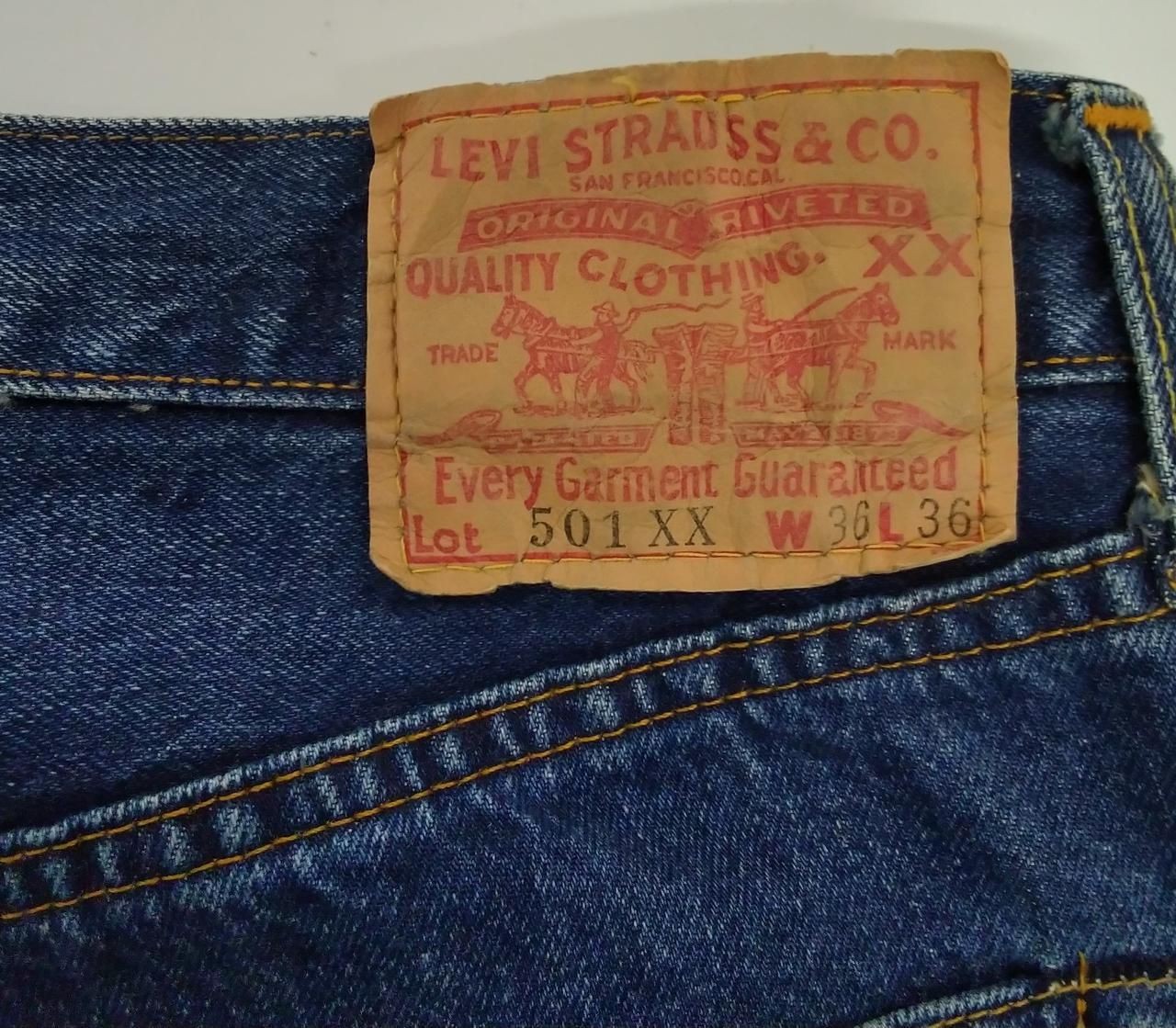 LEVI’S Jeans 501XX Made in Valencia Factory Used