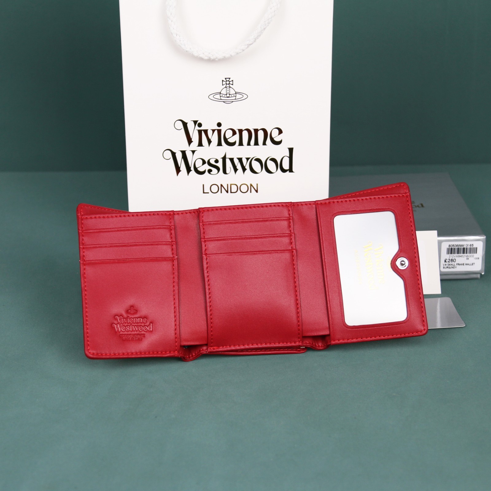 Westwood Gamaguchi Trifold Wallet red 11cm × 9cm × 3.5cm