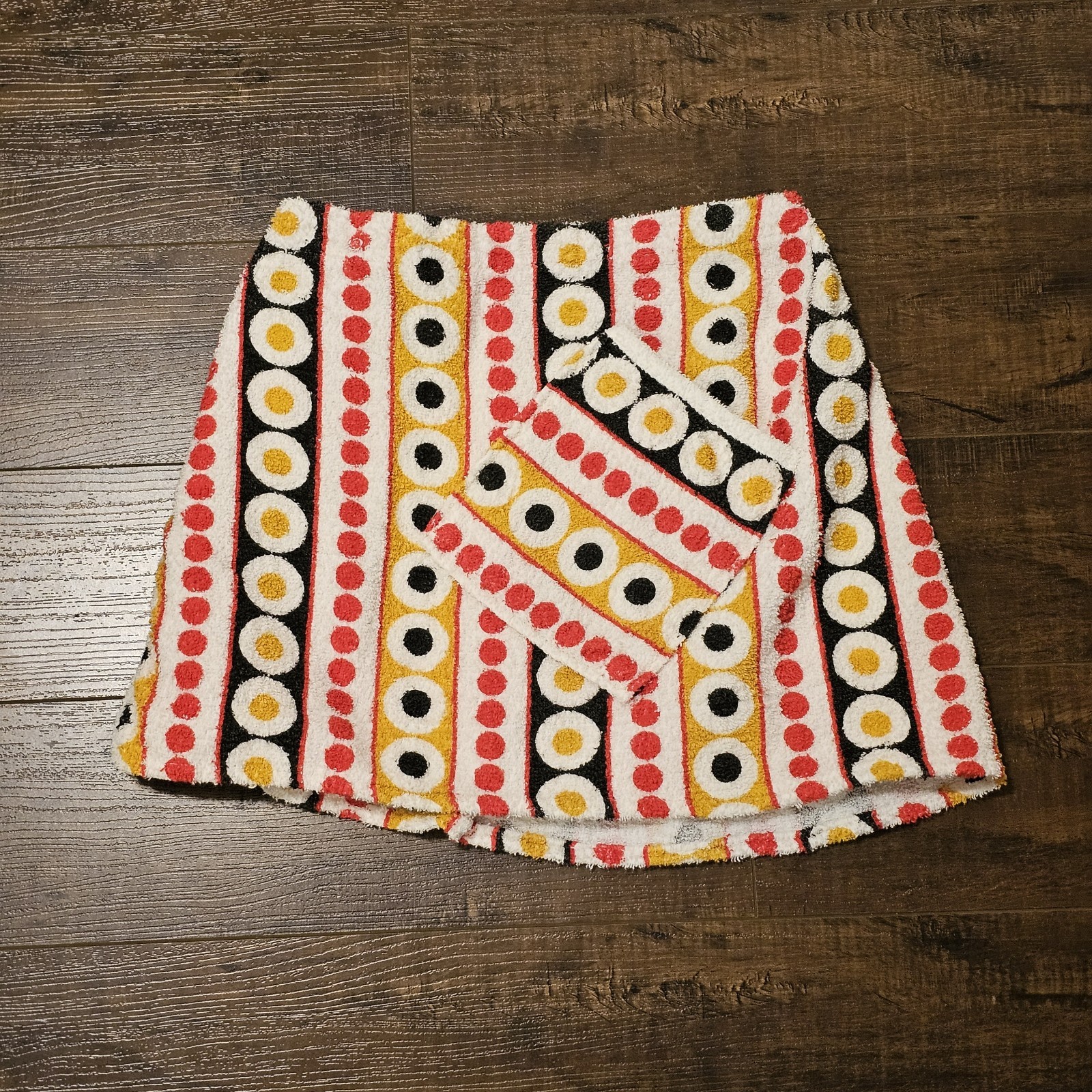 Vintage Terry Cloth Pool Towel Wrap Skirt MCM Beach Cover Up Adjustable Waist