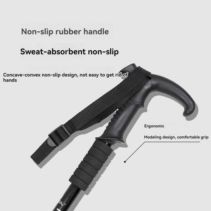 Trekking Poles Nordic Walking Hiking Sticks Anti-shock Adjustable Alpenstock