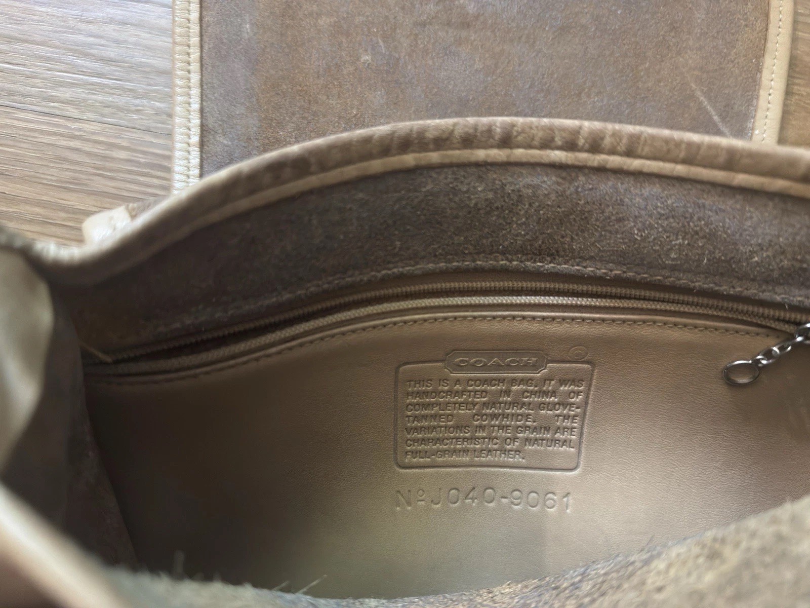 Coach Vintage Rambler’s Legacy #9061 Camel Color & Nickel Hardware