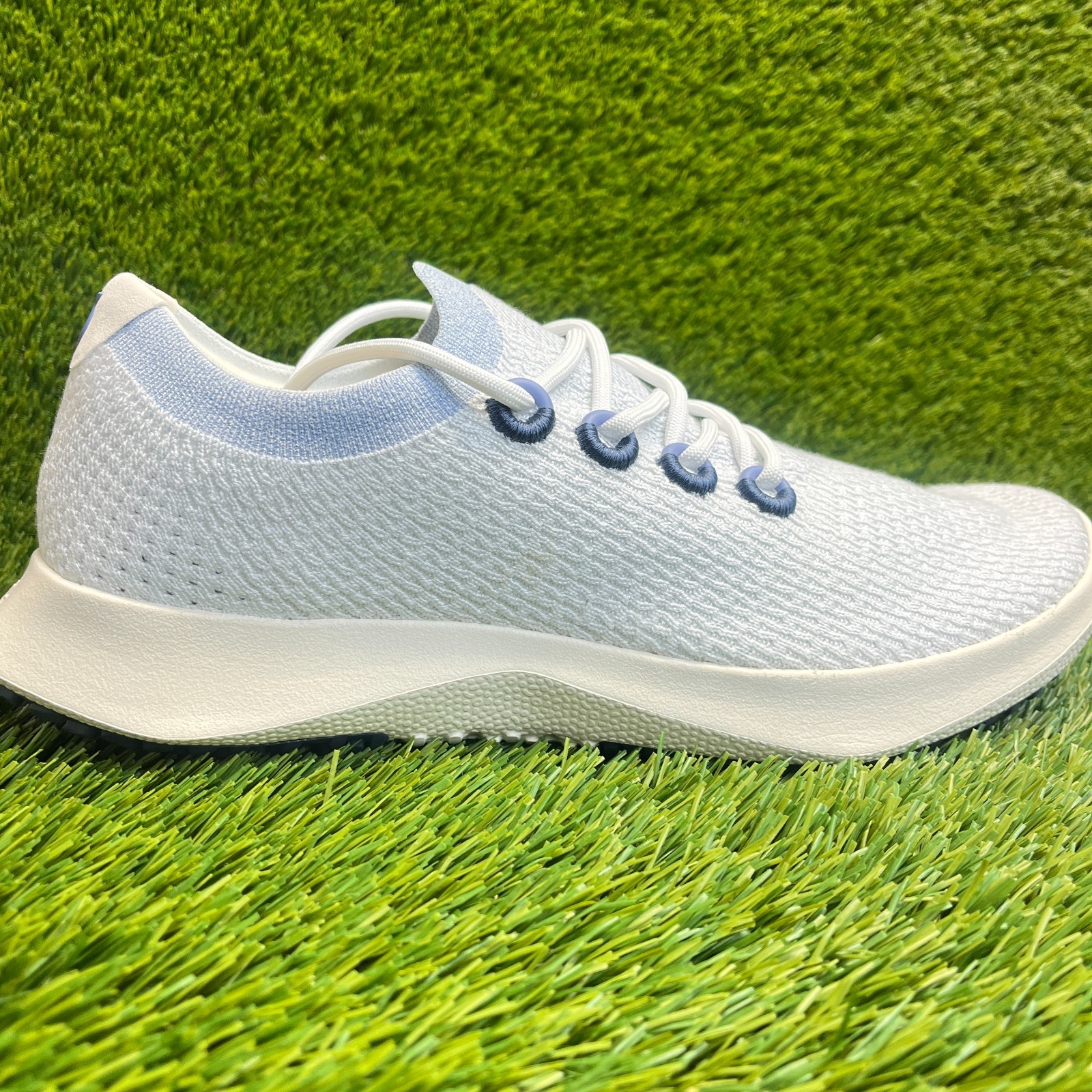 Allbirds Tree Dasher 2 Mens Size 12.5 Blue White Athletic Running Shoes Sneakers