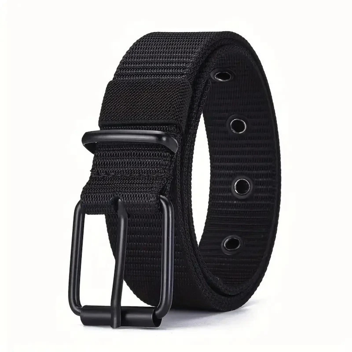 Men Nylon Canvas Tactical Belt Heavy Duty Quick Release Buckle Work Belt