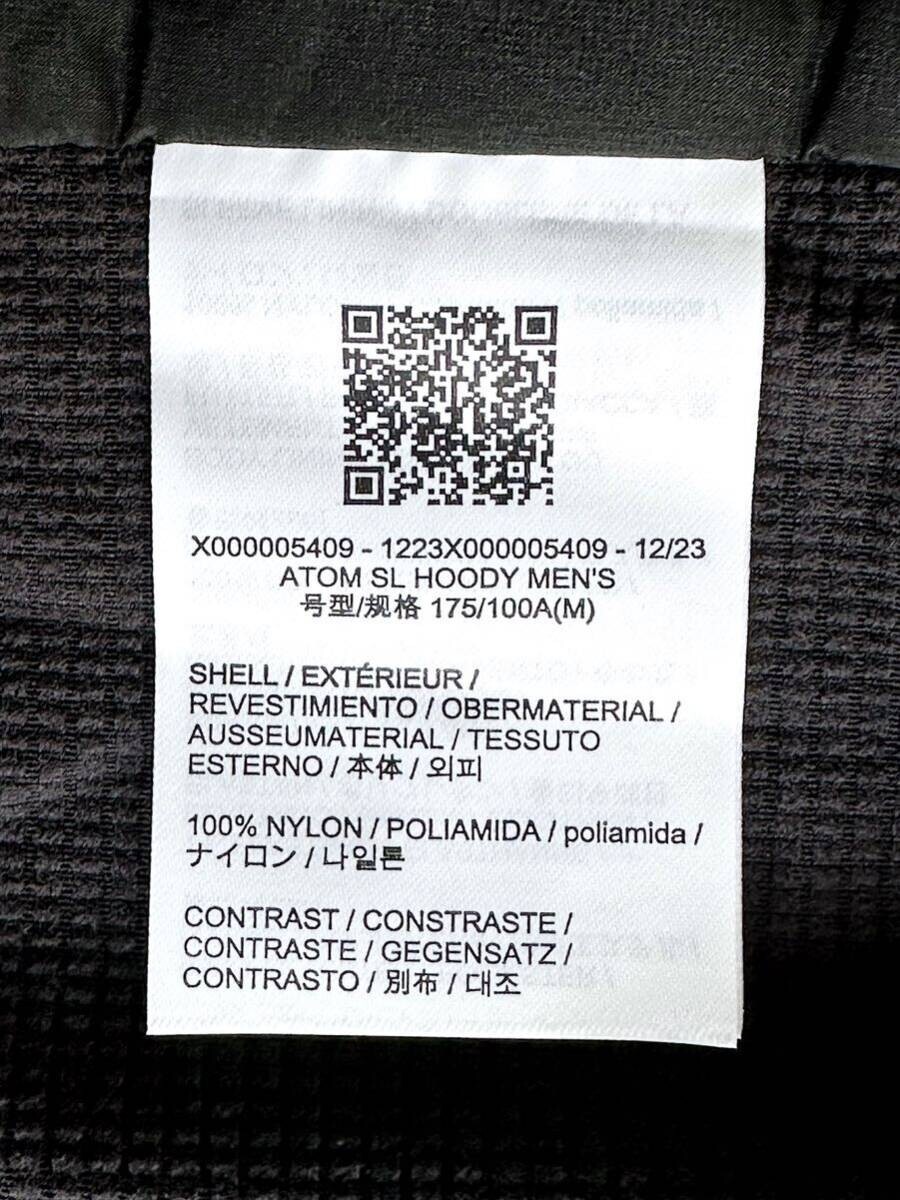 【Brand New】ARC’TERYX Atom SL Hoody Men’s – Size M – Black – Direct From Japan