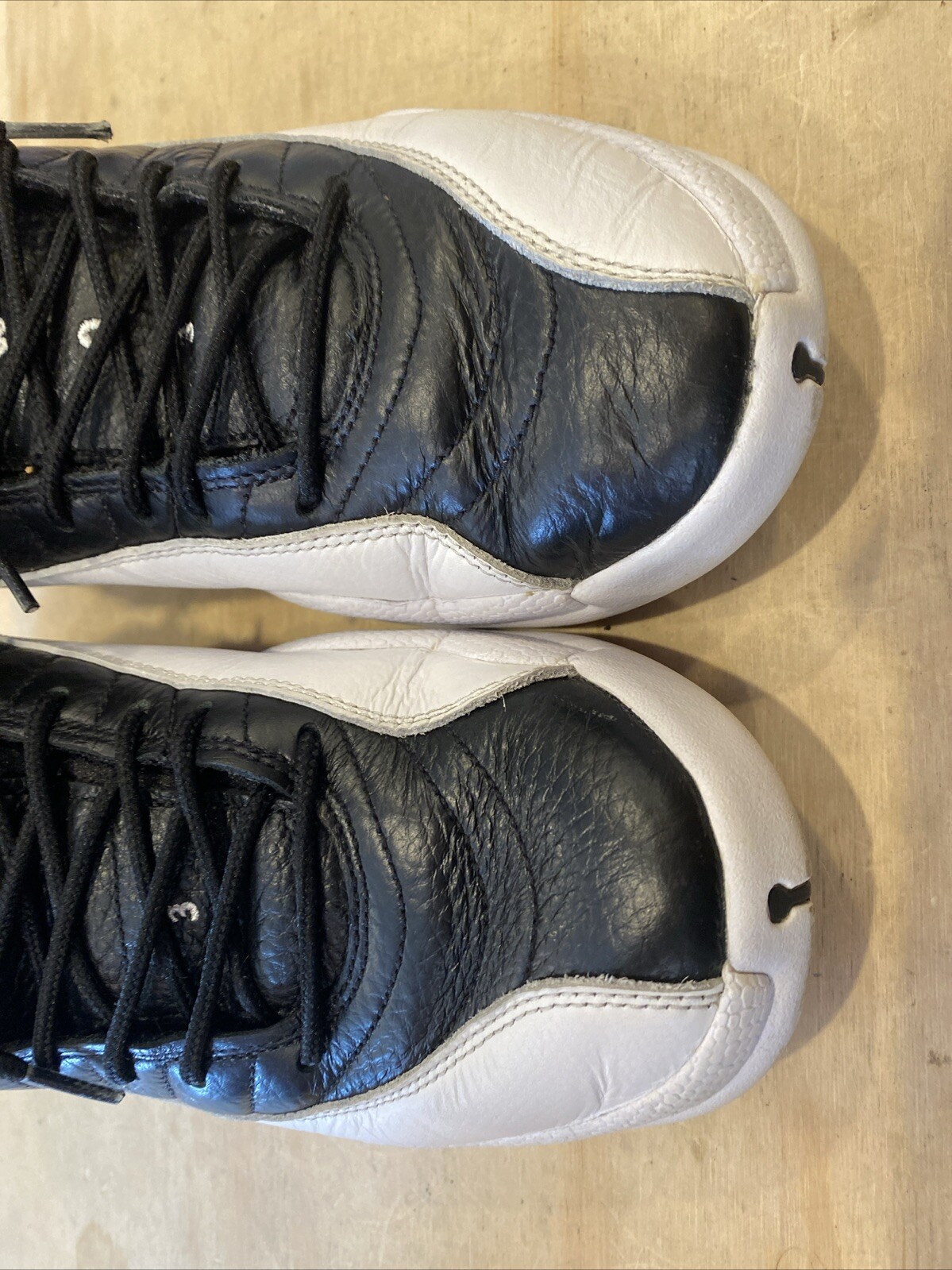 1168) Nike Air Jordan XII 12 Retro Playoffs CT8013-006 Black/White Men’s Size 10